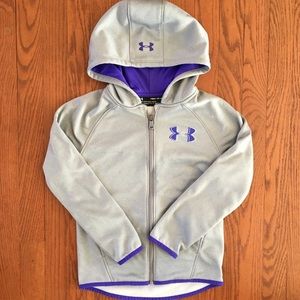 Girls Youth Small Under Armour Athletic Jackets